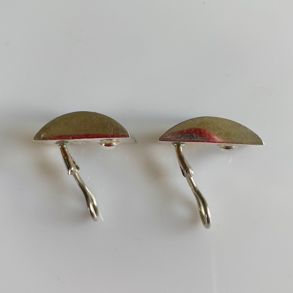 Lois Hill Silver Scroll Clip on Earrings - Picture 5 of 5